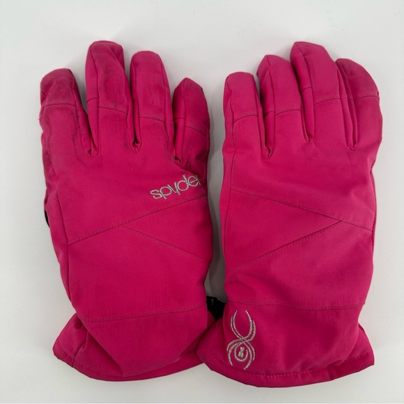 Spyder High Performance Ski Glove Girls Size XL Pink - Picture 1 of 6
